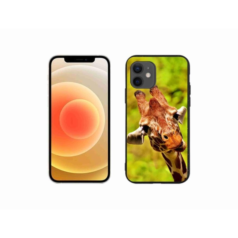 Zselés borítás mmCase iPhone 12 mini készülékhez - zsiráf