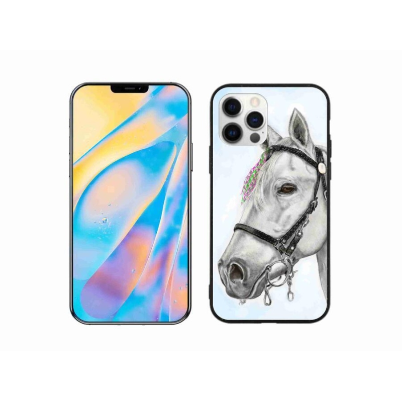 Zselés borítás mmCase iPhone 12 Pro készülékhez - fehér ló 1