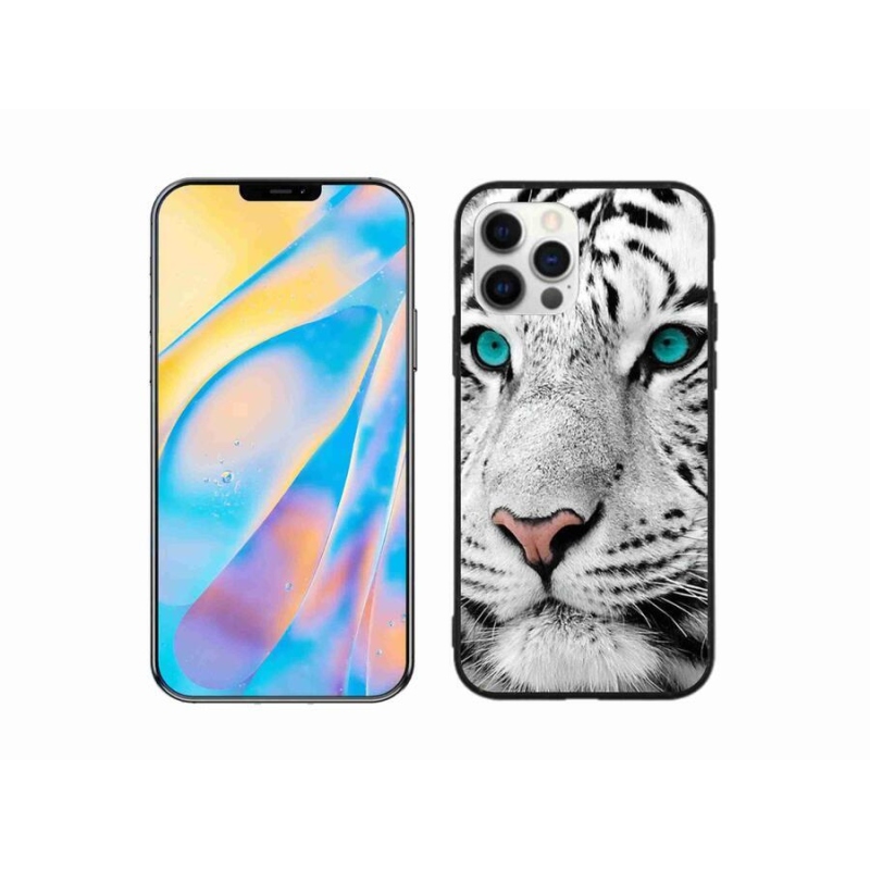 Zselés borítás mmCase iPhone 12 Pro készülékhez - fehér tigris