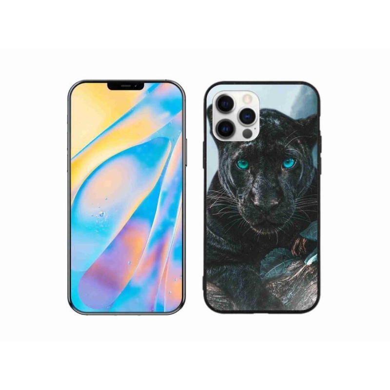 Gél borítás mmCase iPhone 12 Pro készülékhez - fekete párduc