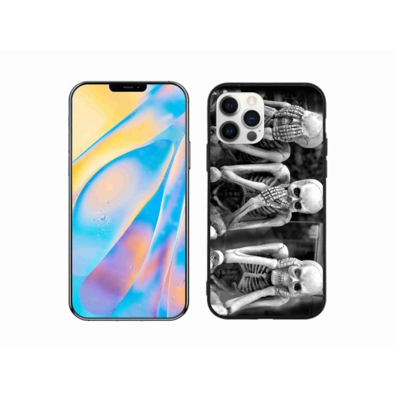 Zselés borítás mmCase iPhone 12 Pro készülékhez - csontvázak