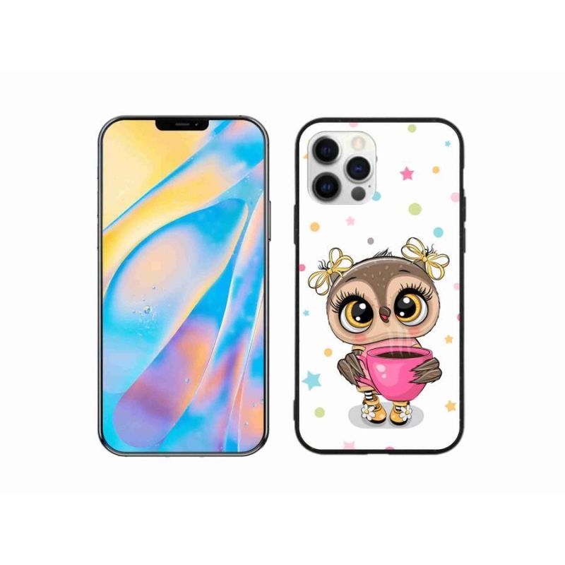 Gél borítás mmCase iPhone 12 Pro készülékhez - rajzfilm bagoly