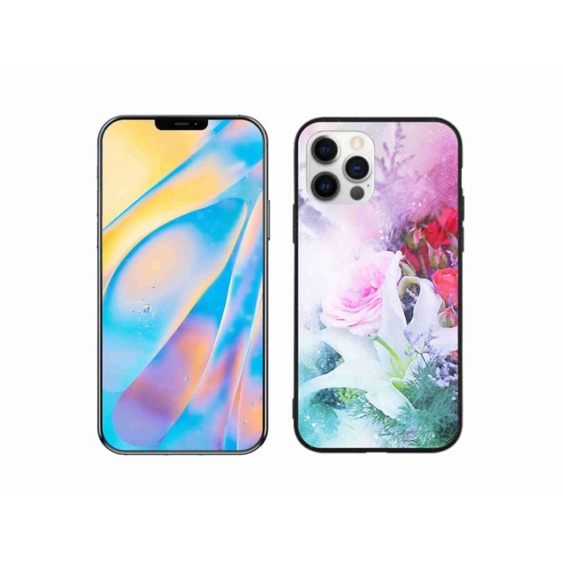 Zselés borítás mmCase iPhone 12 Pro készülékhez - virágok 4