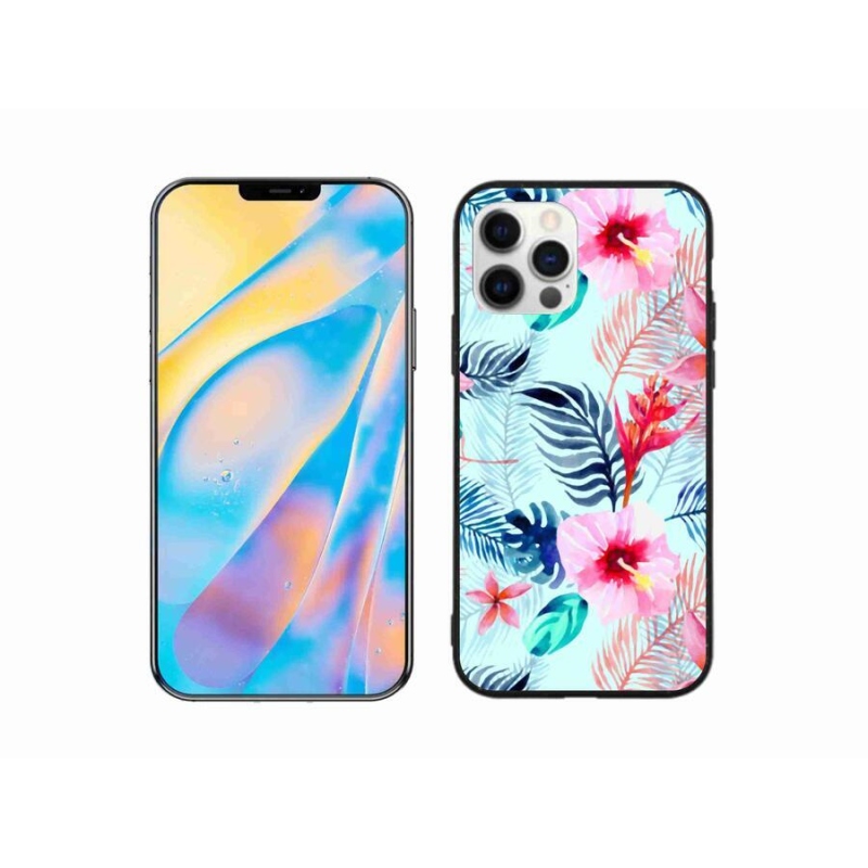 Zselés borítás mmCase iPhone 12 Pro készülékhez - virágok