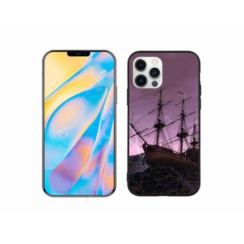 Zselés borítás mmCase iPhone 12 Pro készülékhez - hajó a viharban
