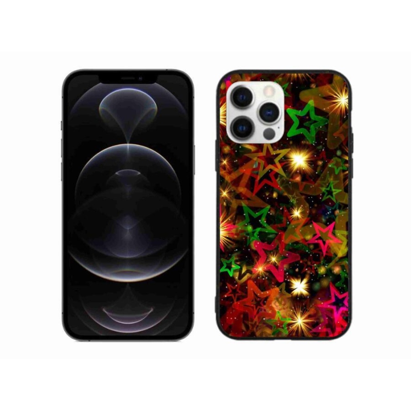 Zselés borítás mmCase iPhone 12 Pro Max készülékhez - színes csillagok