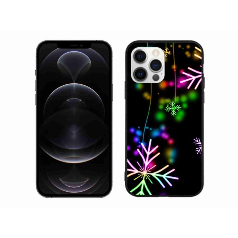 Zselés borítás mmCase iPhone 12 Pro Max készülékhez - színes pelyhekkel