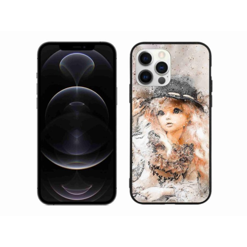 Zselés borítás mmCase iPhone 12 Pro Max készülékhez - lány sapkával