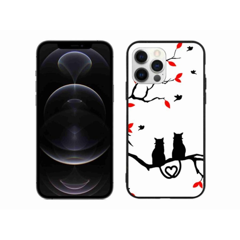 Zselés borítás mmCase iPhone 12 Pro Max készülékhez - macska szeretet