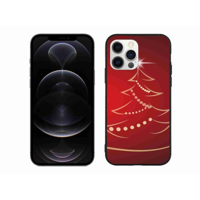 Gél borítás mmCase iPhone 12 Pro Max készülékhez - karácsonyfa karikatúra