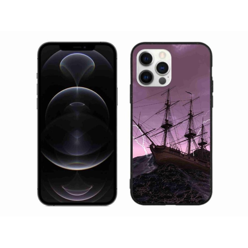 Zselés borítás mmCase iPhone 12 Pro Max készülékhez - hajó a viharban