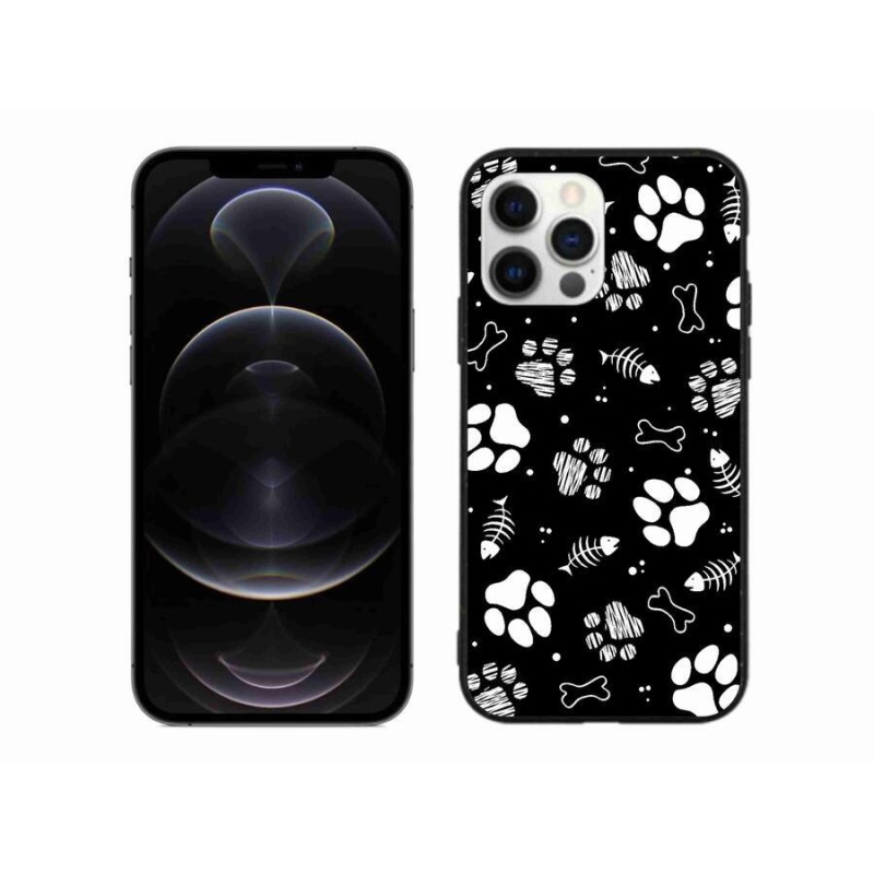 Gél borítás mmCase iPhone 12 Pro Max készülékhez - kutyamancsok