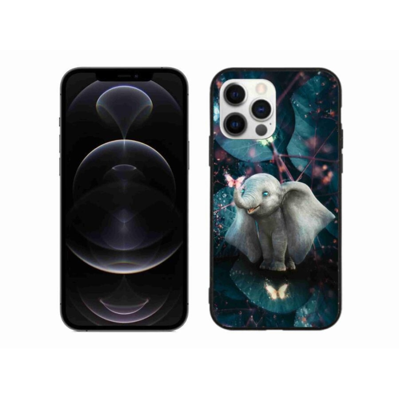 Gél borítás mmCase iPhone 12 Pro Max készülékhez - aranyos elefánt