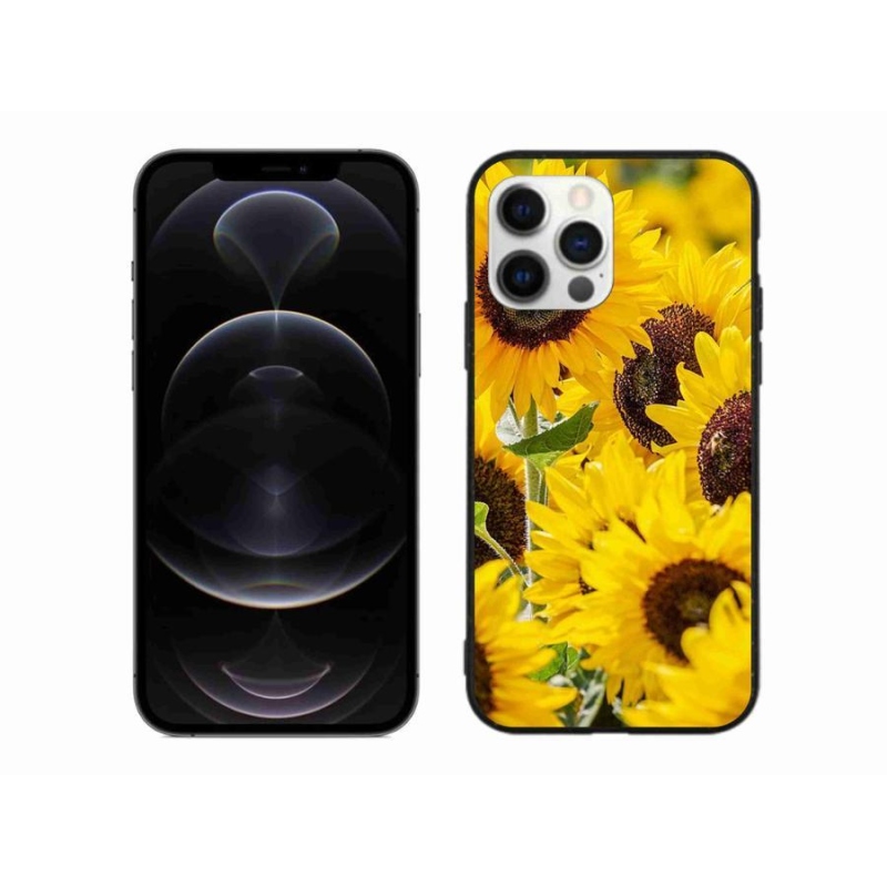 Zselés borítás mmCase iPhone 12 Pro Max készülékhez - Napraforgó