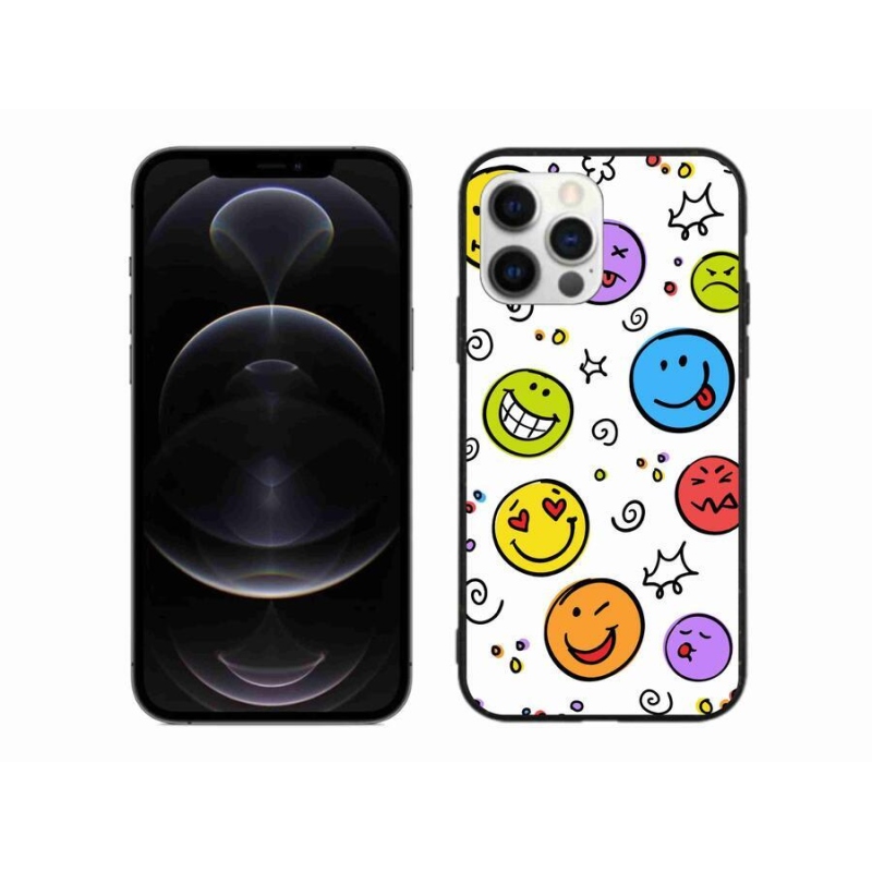 Gél borítás mmCase iPhone 12 Pro Max készülékhez - smiley-k