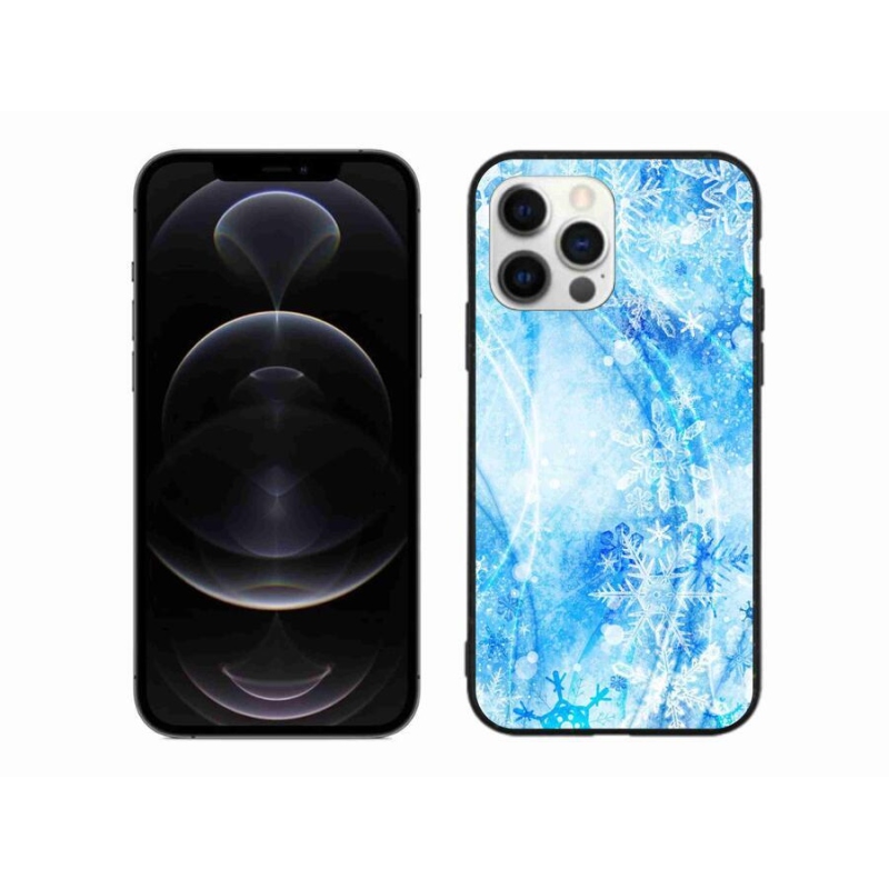 Gél borítás mmCase iPhone 12 Pro Max készülékhez - hópelyhek