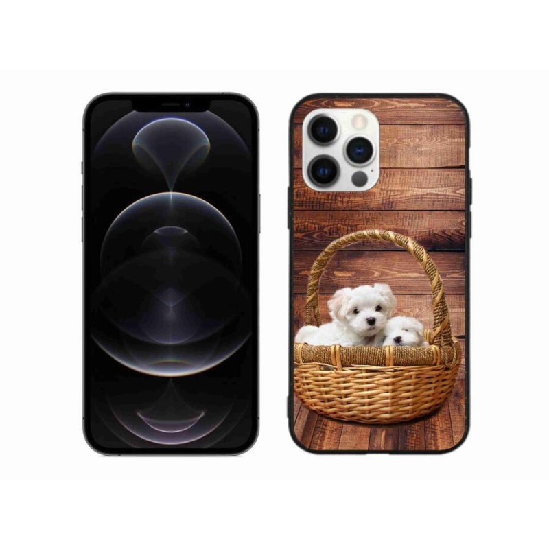 Gél borítás mmCase iPhone 12 Pro Max készülékhez - kiskutyák