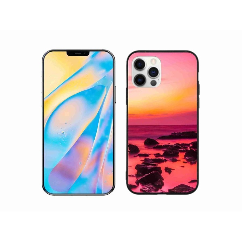 Zselés borítás mmCase iPhone 12 Pro készülékhez - tenger és ragyogás