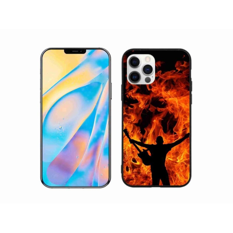 Gél borítás mmCase iPhone 12 Pro készülékhez - zenész és tűz