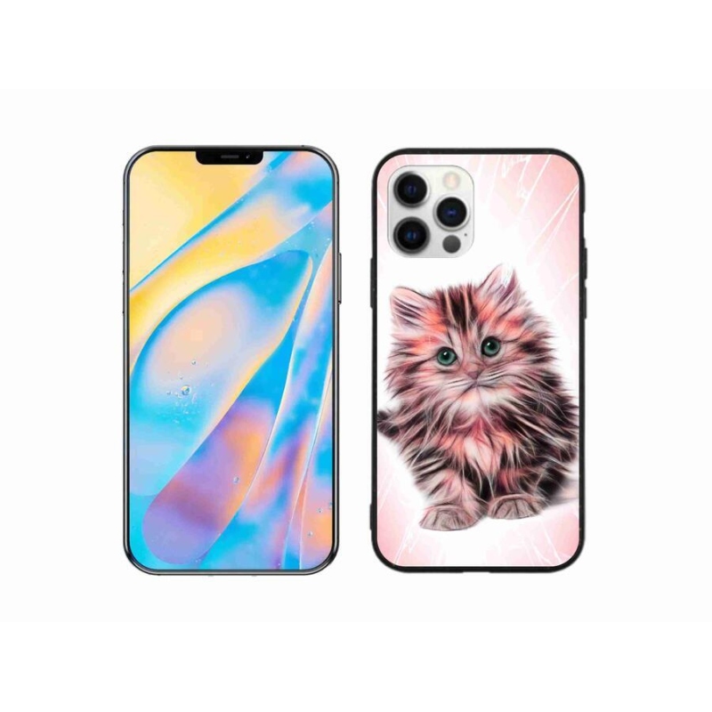 Gél borítás mmCase iPhone 12 Pro készülékhez - aranyos cica