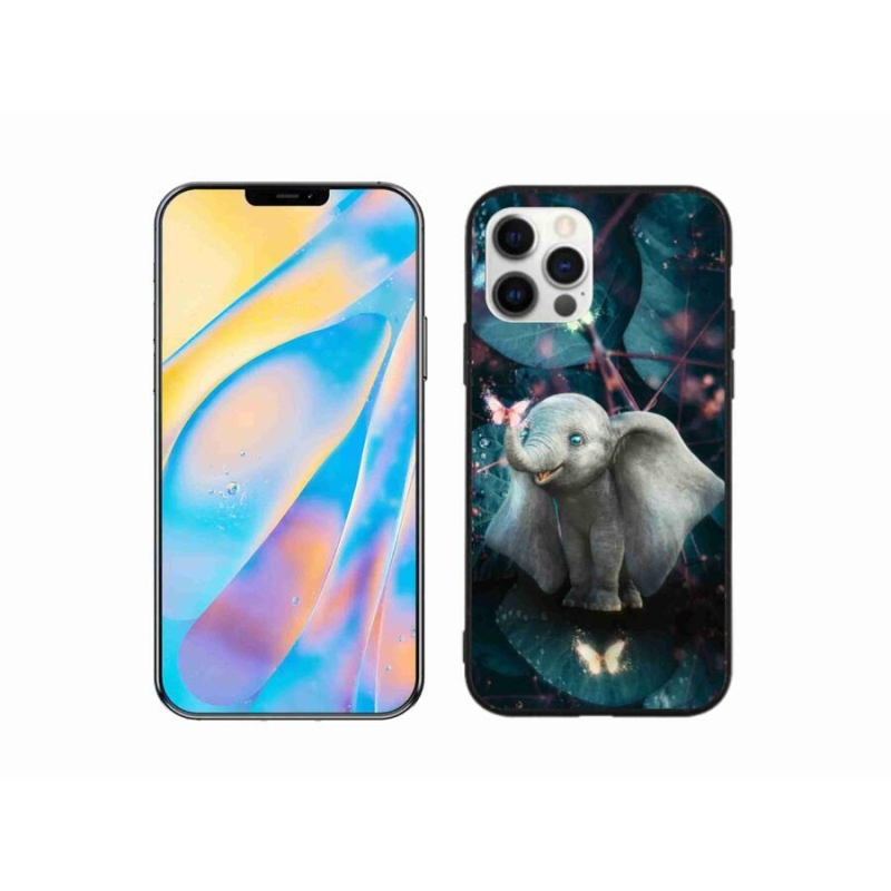 Gél borítás mmCase iPhone 12 Pro készülékhez - aranyos elefánt