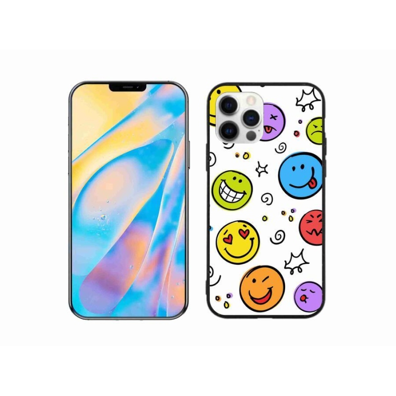 Gél borítás mmCase iPhone 12 Pro készülékhez - smiley-k