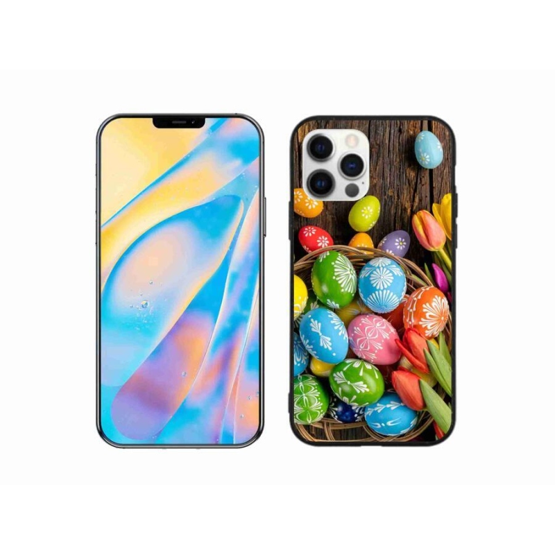 Zselés borítás mmCase iPhone 12 Pro készülékhez - Húsvéti tojások