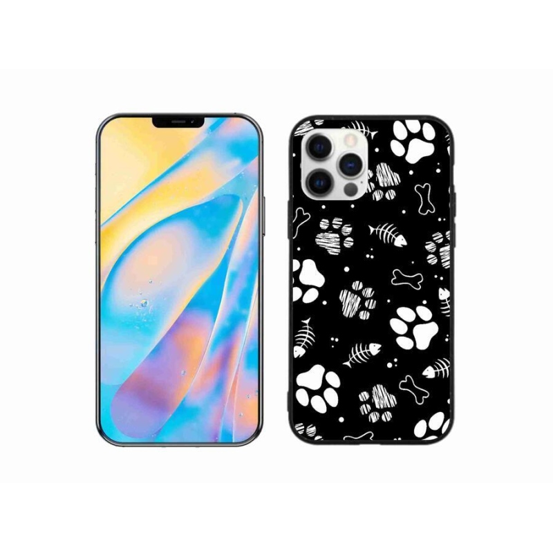 Gél borítás mmCase iPhone 12 készülékhez - kutyamancsok