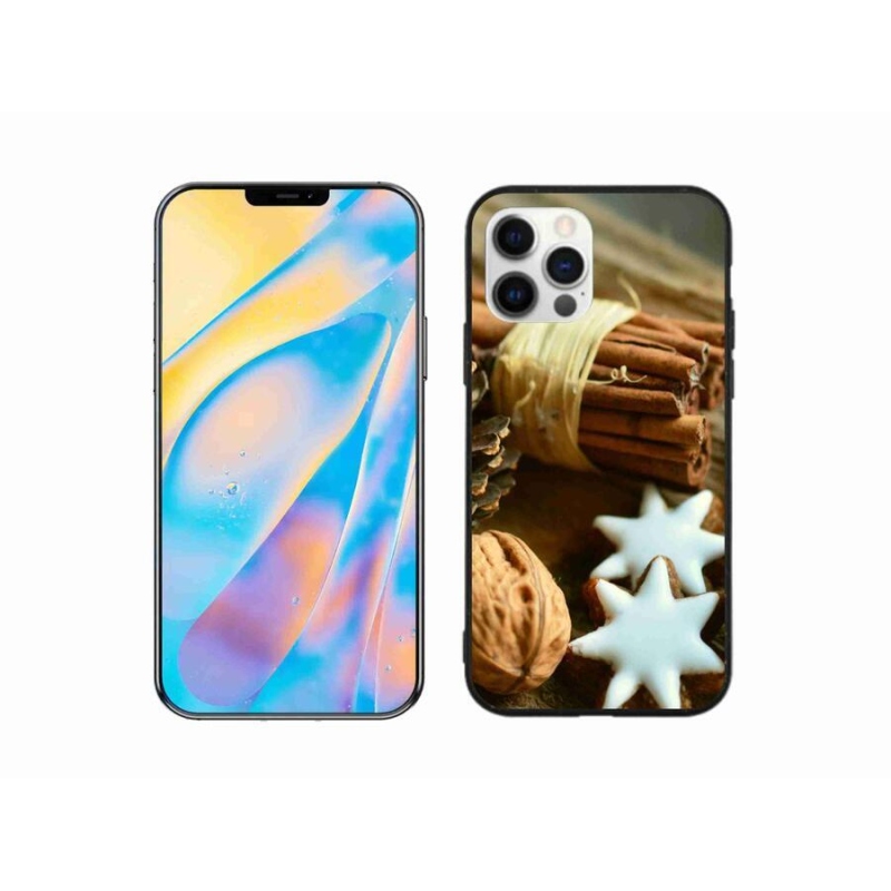 Gél borítás mmCase iPhone 12 készülékhez - fahéj és mézeskalács