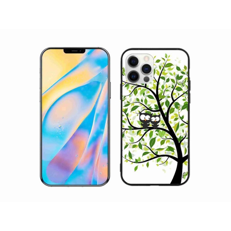 Zselés borítás mmCase iPhone 12 készülékhez - baglyok a fán