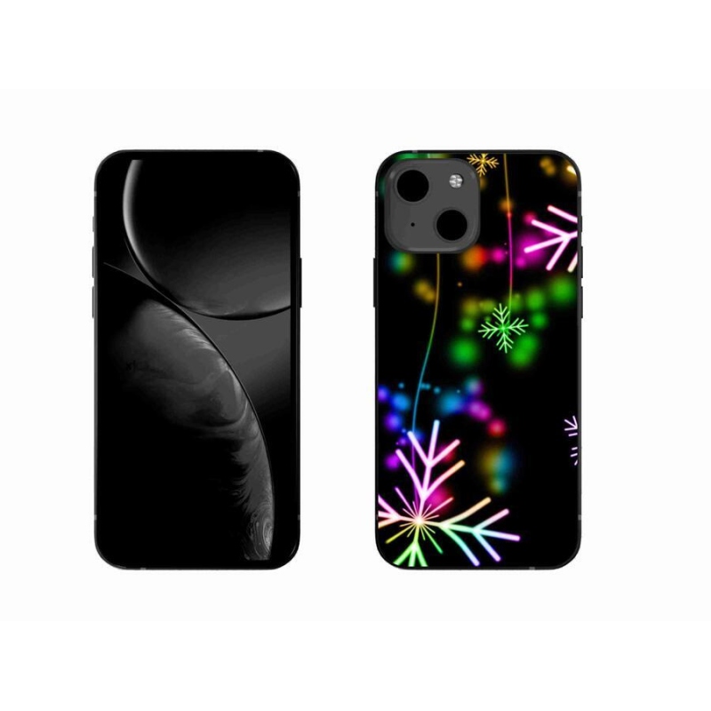 Gél borítás mmCase iPhone 13 6.1 készülékhez - színes hópelyhek