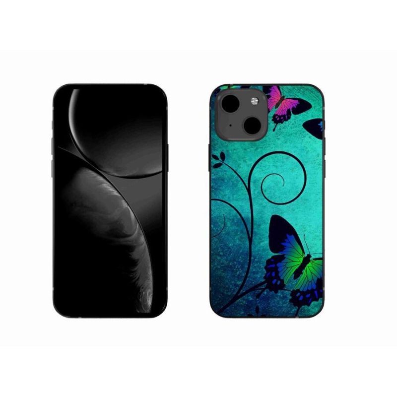 Gél borítás mmCase iPhone 13 6.1 készülékhez - színes pillangók