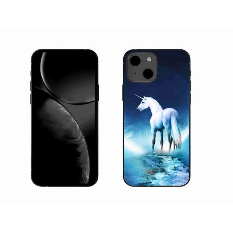 Zselés borítás mmCase iPhone 13 6.1 készülékhez - fehér egyszarvú