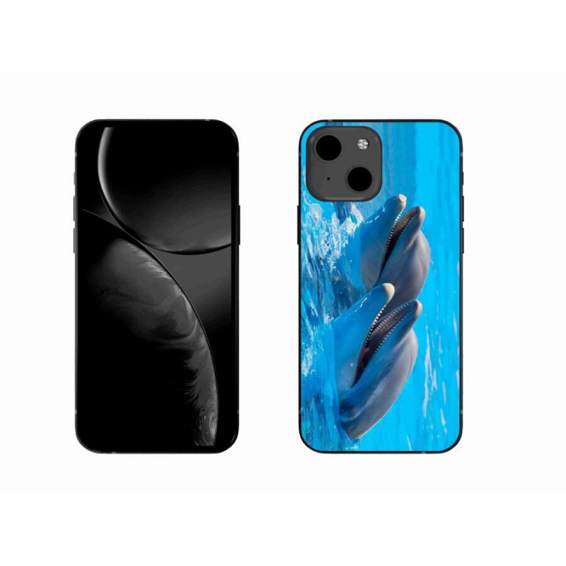 Zselés borítás mmCase iPhone 13 6.1 készülékhez - delfinek