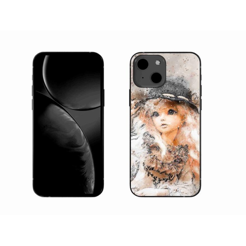 Zselés borítás mmCase iPhone 13 6.1 készülékhez - lány sapkával