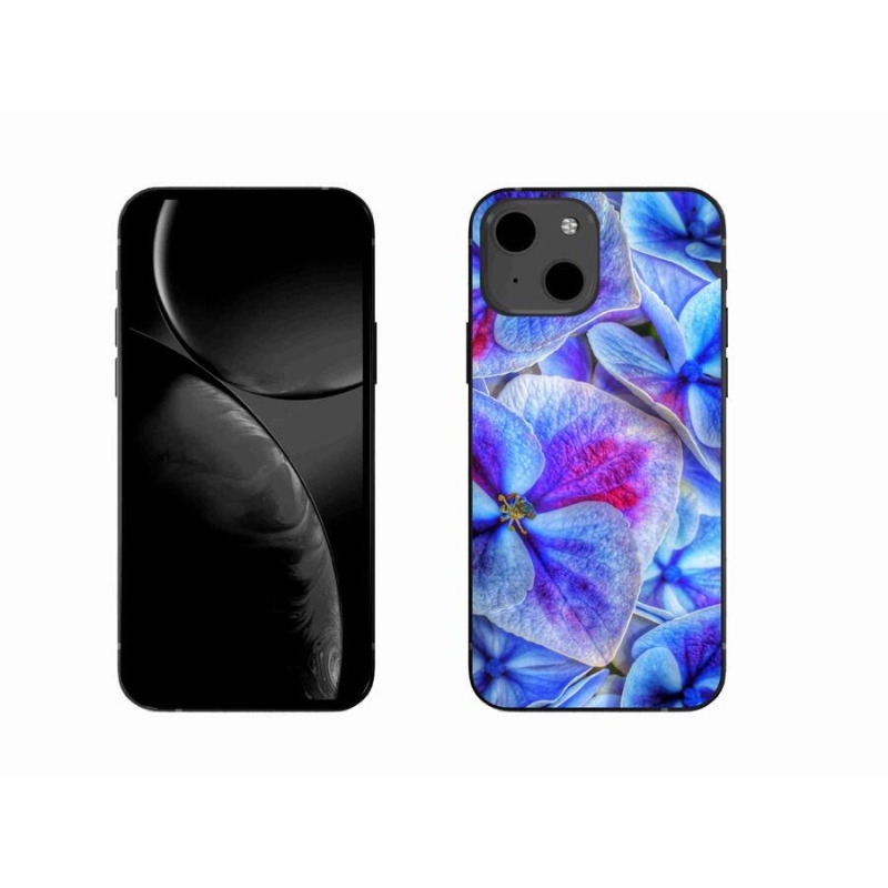 Gél borítás mmCase iPhone 13 6.1 készülékhez - kék virágok 1