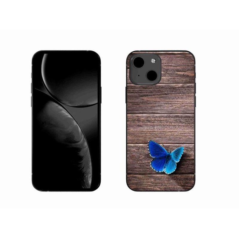 Zselés borítás mmCase iPhone 13 6.1 készülékhez - kék pillangó 1