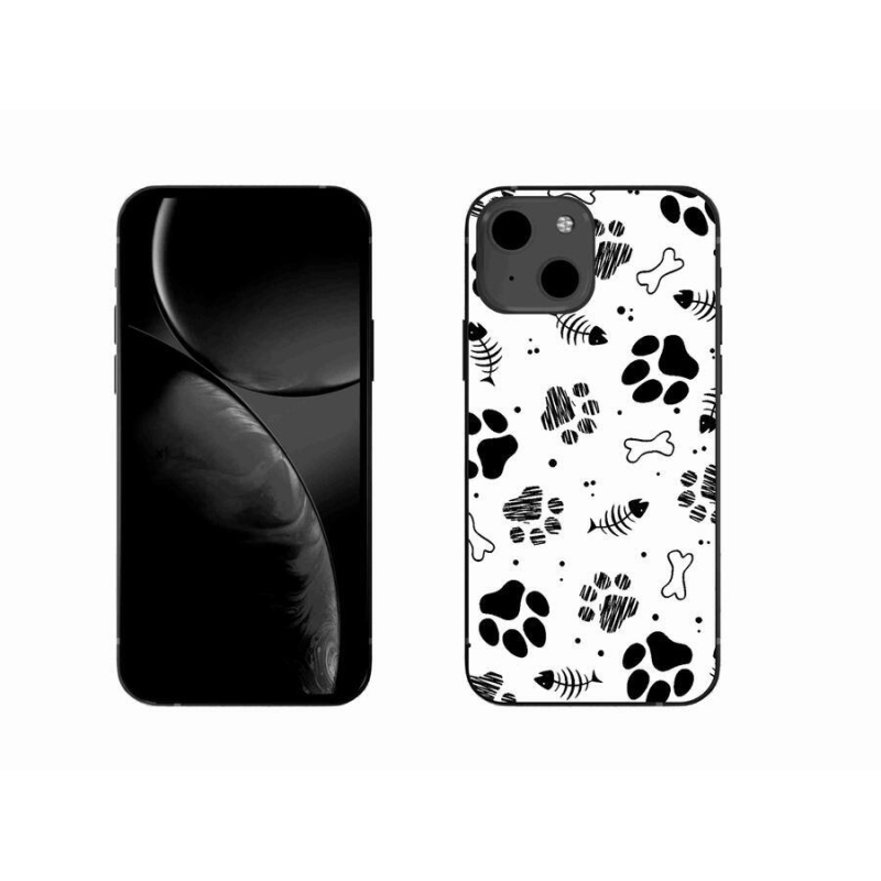 Gél borítás mmCase iPhone 13 6.1 készülékhez - kutyamancsok 1