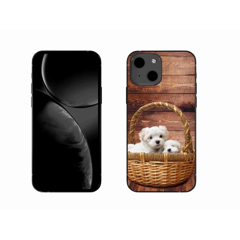 Zselés borítás mmCase iPhone 13 6.1 készülékhez - kölyökkutyák