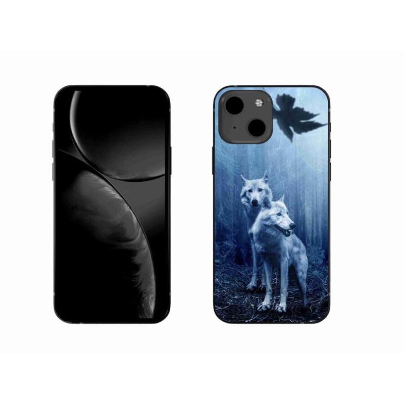 Zselés borítás mmCase iPhone 13 6.1 készülékhez - farkasok az erdőben