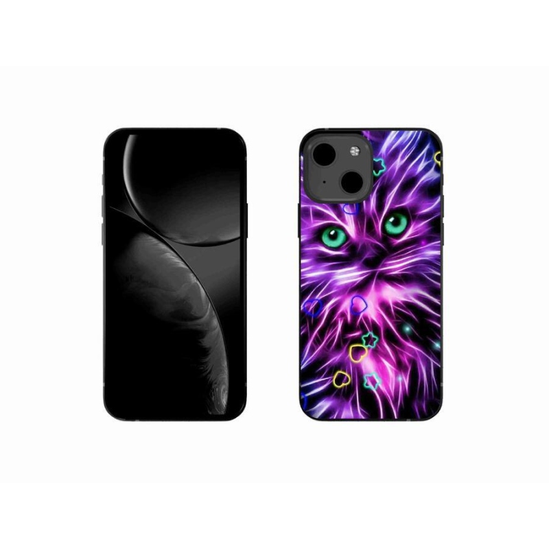 Zselés borítás mmCase iPhone 13 mini 5.4 - absztrakt macska - iPhone 13 mini 5.4 - absztrakt macska