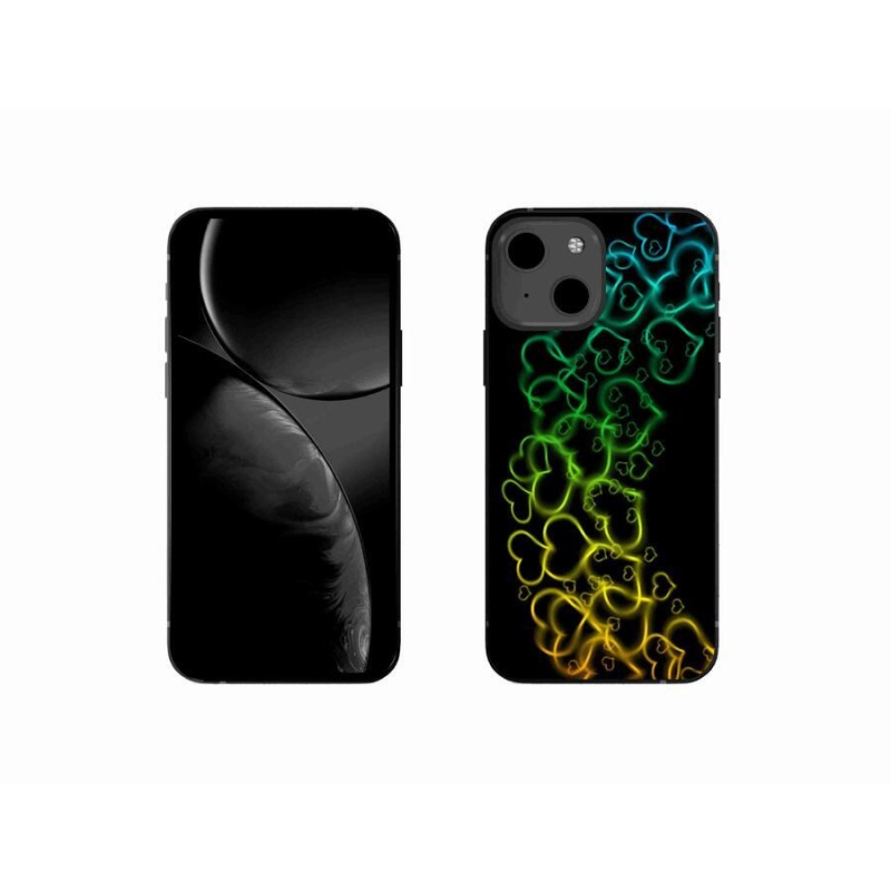Gél borítás mmCase iPhone 13 mini 5.4 készülékhez - színes szívek