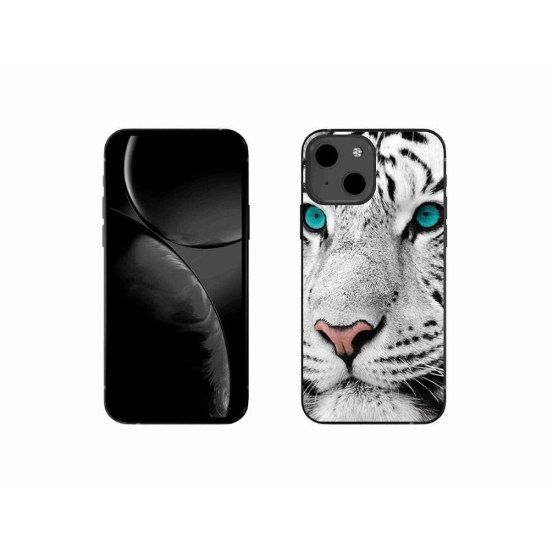 Gél borítás mmCase iPhone 13 mini 5.4 készülékhez - fehér tigris