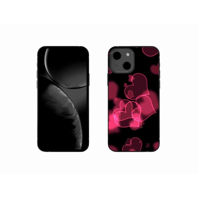 Gél borítás mmCase iPhone 13 mini 5.4 készülékhez - piros szívek