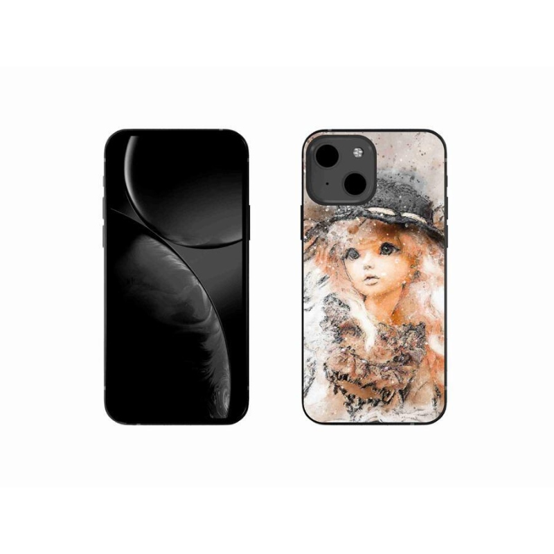 Gél borítás mmCase iPhone 13 mini 5.4 készülékhez - lány kalapban