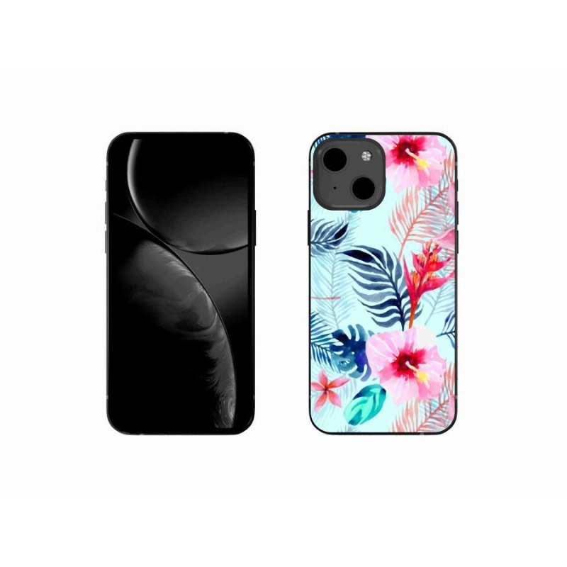 Gél borító mmCase iPhone 13 mini 5.4 - virágokhoz
