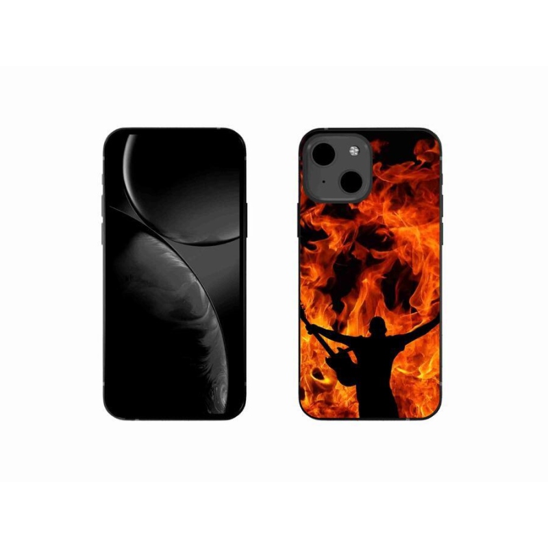 Gél borítás mmCase iPhone 13 mini 5.4 - zenész és tűz
