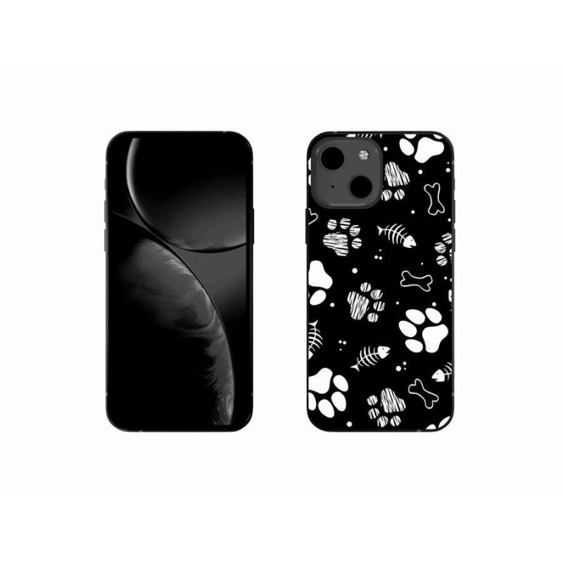 Gél borítás mmCase iPhone 13 mini 5.4 - kutyamancsok számára