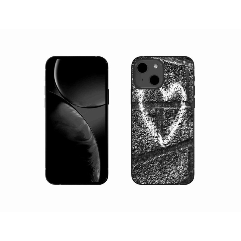 Gél borító mmCase iPhone 13 mini 5.4 - szív a falon - zselés tok mmCase iPhone 13 mini 5.4 - szív a falon