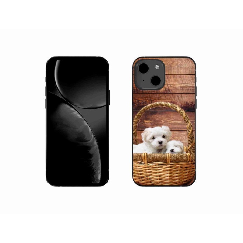 Gél borítás mmCase iPhone 13 mini 5.4 - kölyökkutyák számára